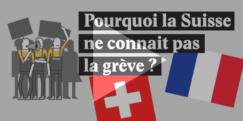 Pas beaucoup de grèves en Suisse ?